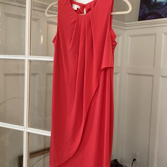 London Times Matt Jersey Coral Dress - Picture 3 of 4